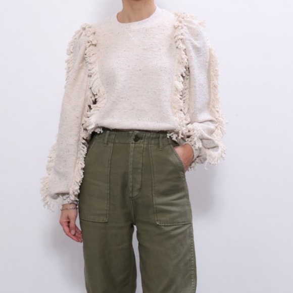 Ulla Johnson Sweaters - Ulla Johnson Bell Sleeve Sweater w/ fringe detail
